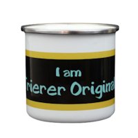 Emailletasse "I am Trierer Original"