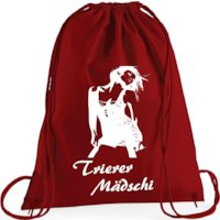 Rucksack/Sportbeutel  "Trierer Mädschi" schwarz