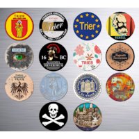 Magnet-Sticker mit Trierer Motiven